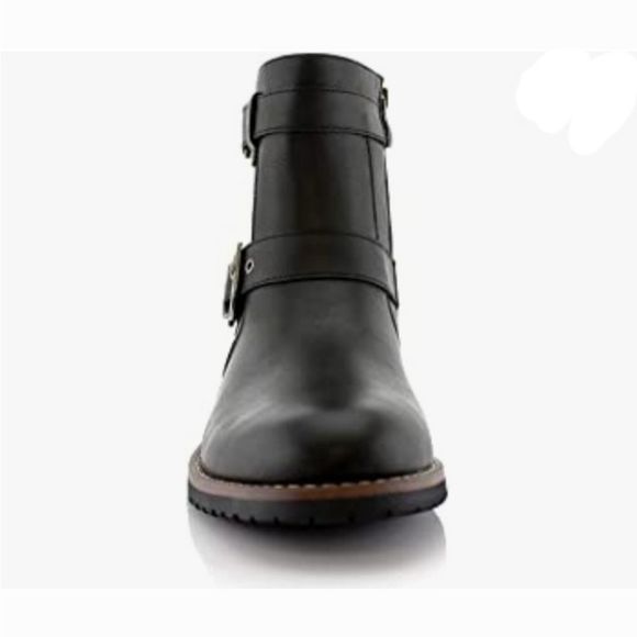 Polar Fox Wyatt MPX608005 Mens Casual Engineer Style Motorcycle Boots - Picture 3 of 6